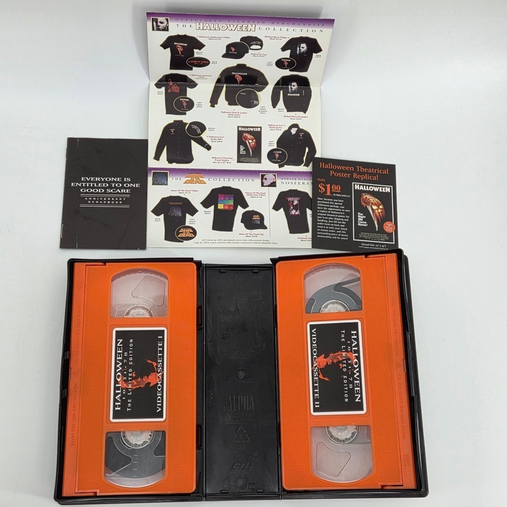Halloween 10-31-78 Limited Edition 1998 VHS 2-Tape Set Anchor Bay Rare Tested